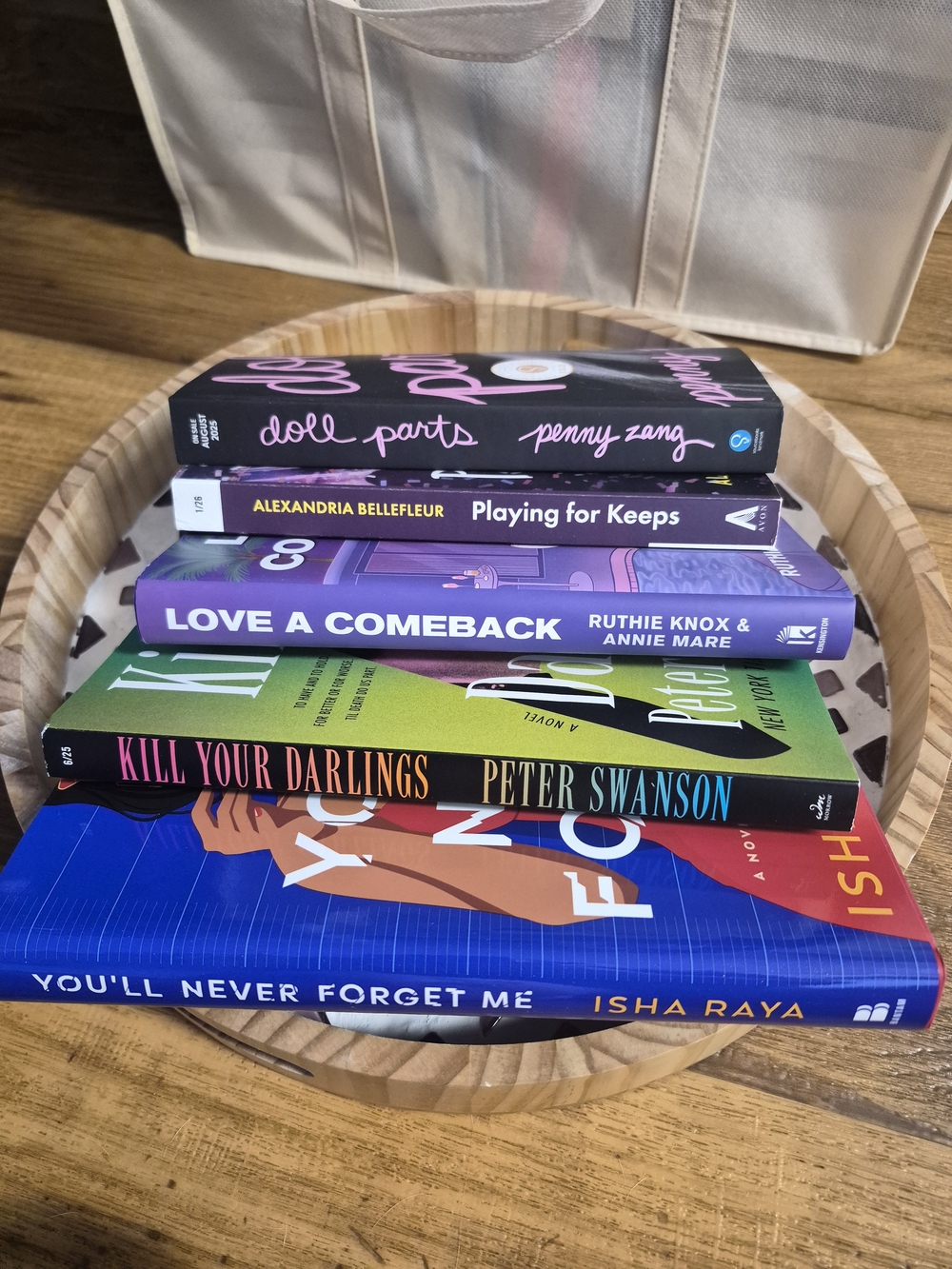 BOOKS! Stack of Colorful Fiction ARC Editions